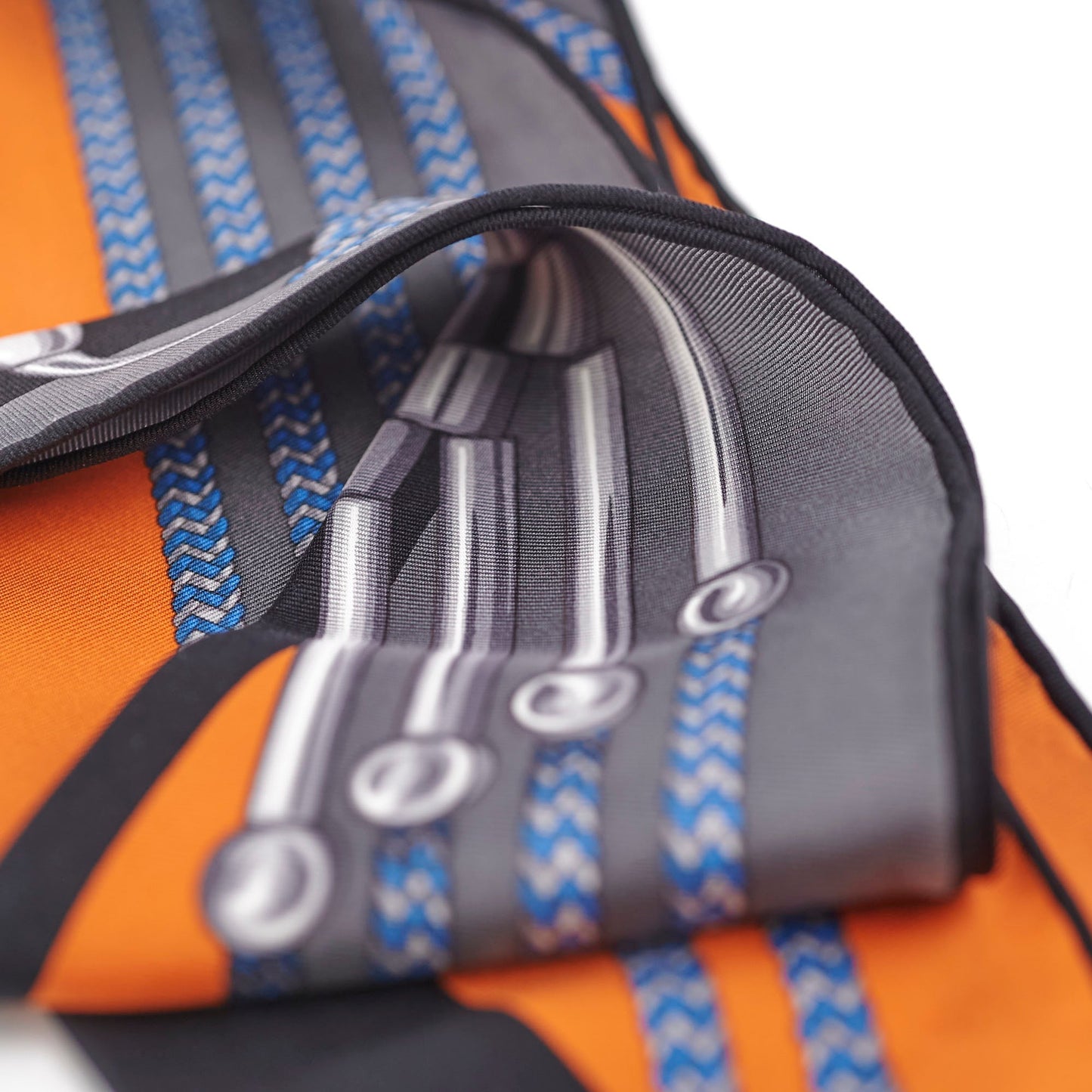 Gucci Triangle Scarf Orange/Blue