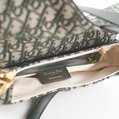 Dior Saddle Bag Oblique Green