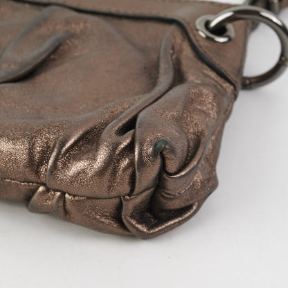 Gucci Metallic Bronze Tassel Pouch
