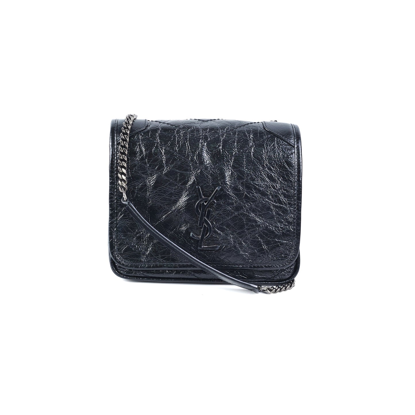 Saint Laurent Niki Wallet On Chain Black
