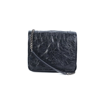 Saint Laurent Niki Wallet On Chain Black