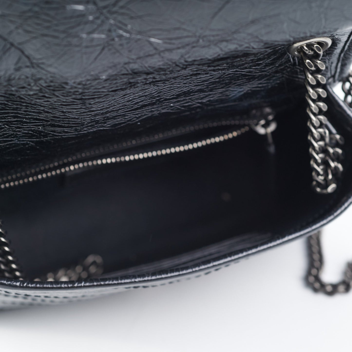 Saint Laurent Niki Wallet On Chain Black