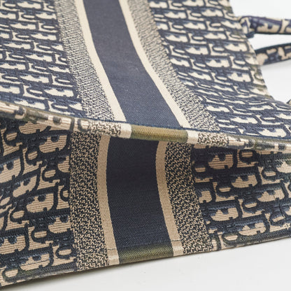 Dior Medium Book Tote Oblique Navy