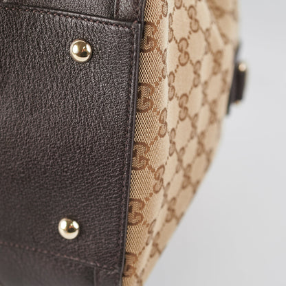 Gucci Boston Monogram Canvas Tote