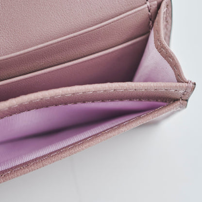 Christian Dior Saddle Bloom Card Holder Pink
