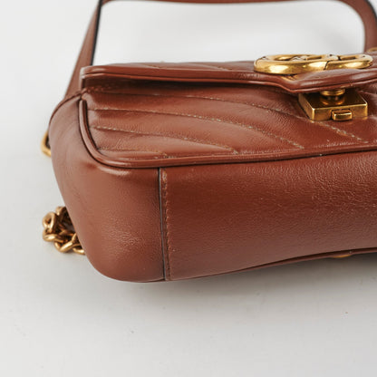 Gucci Marmont Mini Brown Shoulder Bag