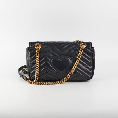HOLD Gucci Marmont Small Black Shoulder Bag