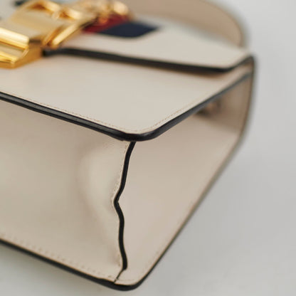 Gucci Sylvie Small Top Handle White