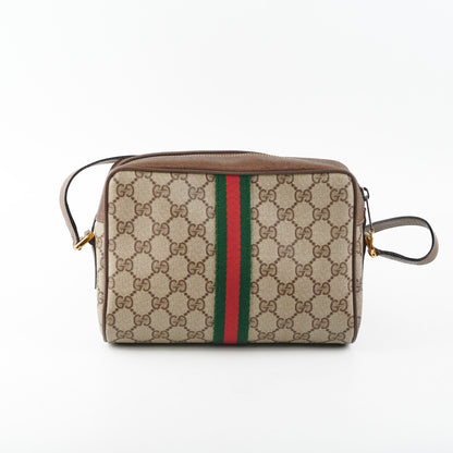 Gucci Monogram Messenger Crossbody Bag