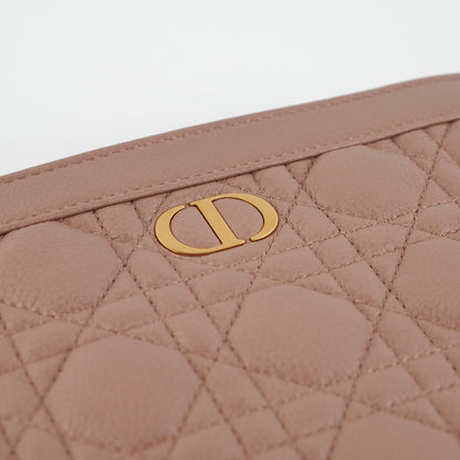 Christian Dior Caro Every Pouch Clutch Rose Nude