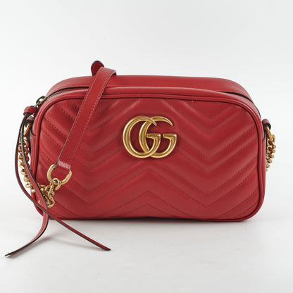Gucci Marmont Small Soho Disco Bag Red