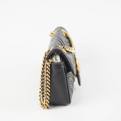 Gucci Mini Marmont Black Shoulder Bag