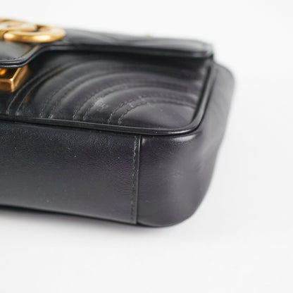Gucci Mini Marmont Black Shoulder Bag