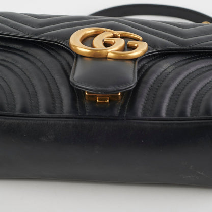 Gucci Marmont Small Black Shoulder Bag