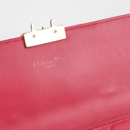 Dior Wallet On Chain Lambskin Pink