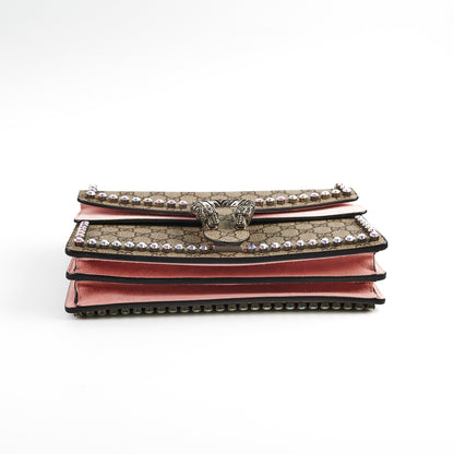 Gucci Crystal Embellished Dionysus Small Shoulder Bag