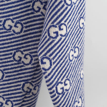 Gucci Sweater Blue/White Girls Size Size 8