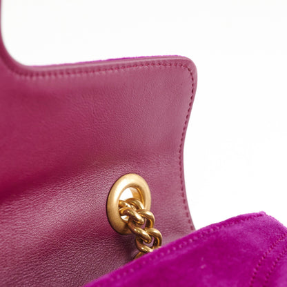 Gucci Small Velvet Violet GG Marmont