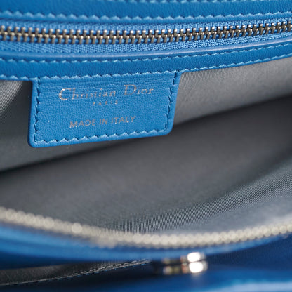 Christian Dior Cannage Leather Shopping Tote Blue
