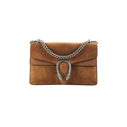 Gucci Dionysus Medium Brown Suede Bag