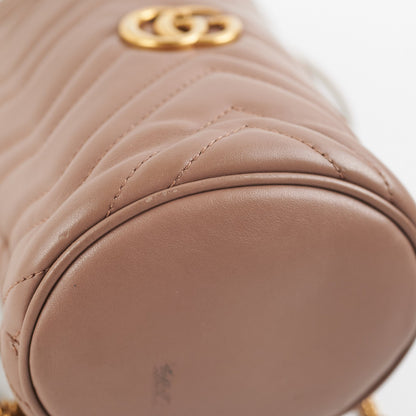 Gucci Marmont Mini Pink Bucket Bag