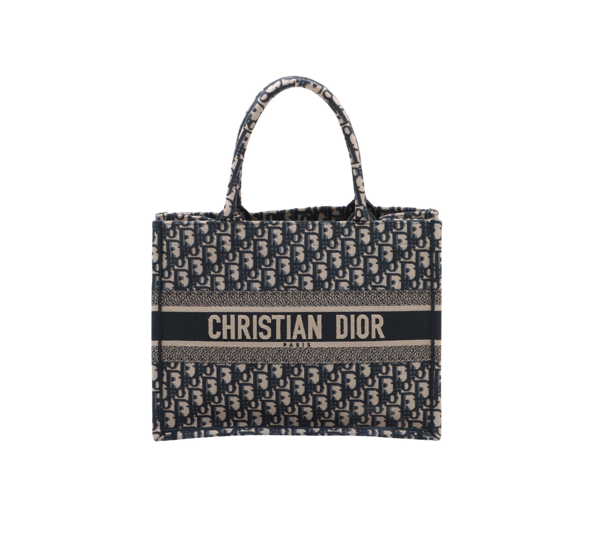 HOLD- BO Christian Dior Medium Oblique Navy Book Tote