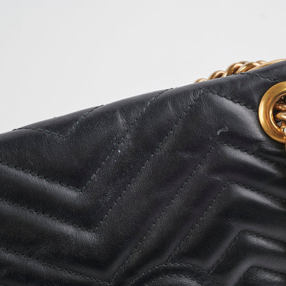 Gucci Marmont Small Black Shoulder Bag