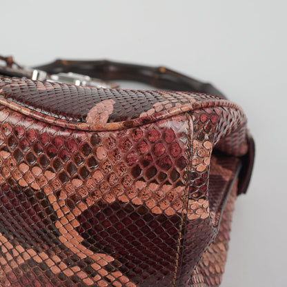 Gucci Lady Lock Python Bamboo Top Handle