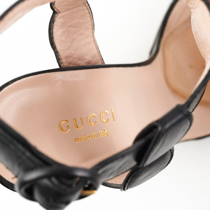 Gucci Pearl Black Heel Size 37