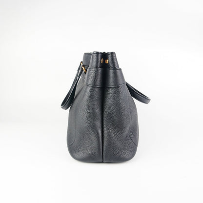 Gucci Bright Bit Convertible Tote Medium Black
