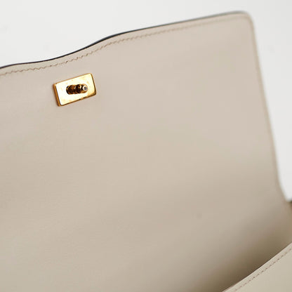 Gucci Lock Logo Cream Crossbody Bag
