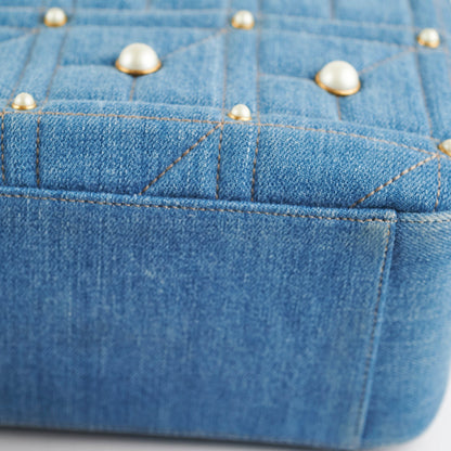 Gucci Marmont Denim Pearl Backpack