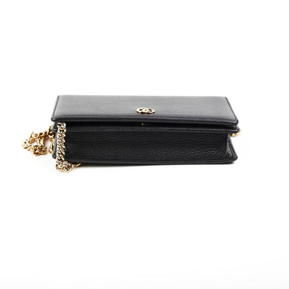 Gucci Black Wallet On Chain WOC