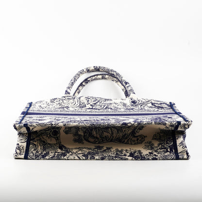 Christian Dior Book Tote Medium Navy