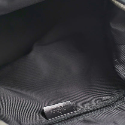 Gucci Vintage GG Canvas Black Shoulder Bag