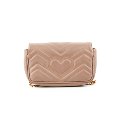 Gucci Supermini Marmont Camera Bag Dusty Pink