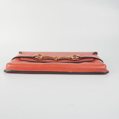 Gucci Horsebit Clutch Coral Pink