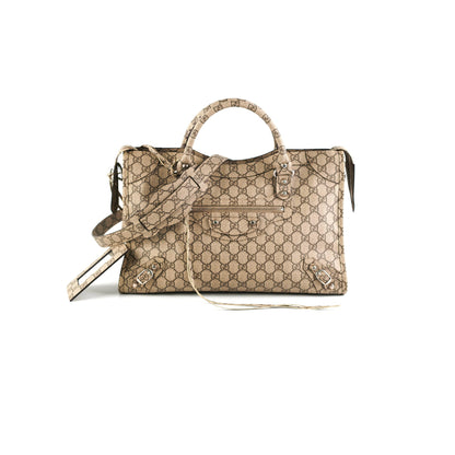 Gucci x Balenciga The Hacker Projoect Classic City Bag GG Coated Canvas