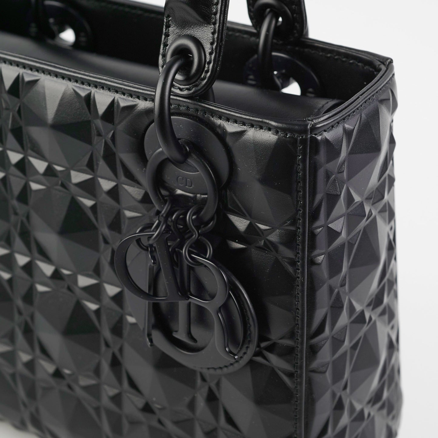 Christian Dior My ABC  Lady Dior Calfskin Small Cannage Bag Black