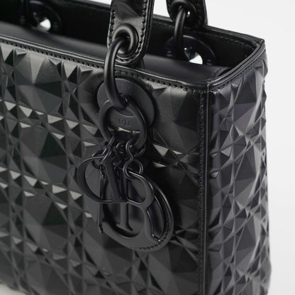 Christian Dior My ABC  Lady Dior Calfskin Small Cannage Bag Black