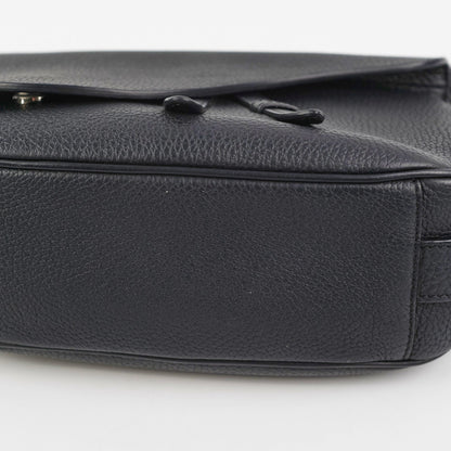 Christian Dior Soft Saddle Mini Black Grained Calfskin Bag