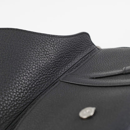 Christian Dior Soft Saddle Mini Black Grained Calfskin Bag
