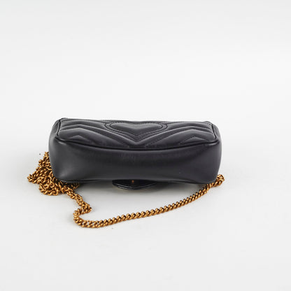 Gucci Super Mini Marmont Black