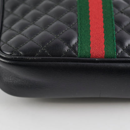 Gucci Trapuntata Black Quilted Shoulder Camera Bag