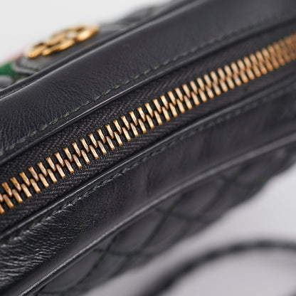 Gucci Trapuntata Black Quilted Shoulder Camera Bag