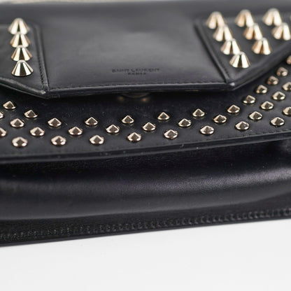 Saint Laurent Black Studded Crossbody Bag
