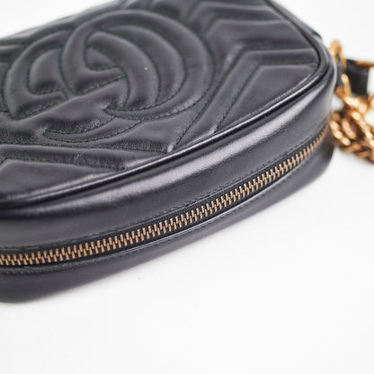 Gucci Mini Marmont Black Camera Bag