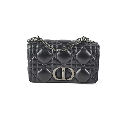 BC Dior Medium Caro Bag Black