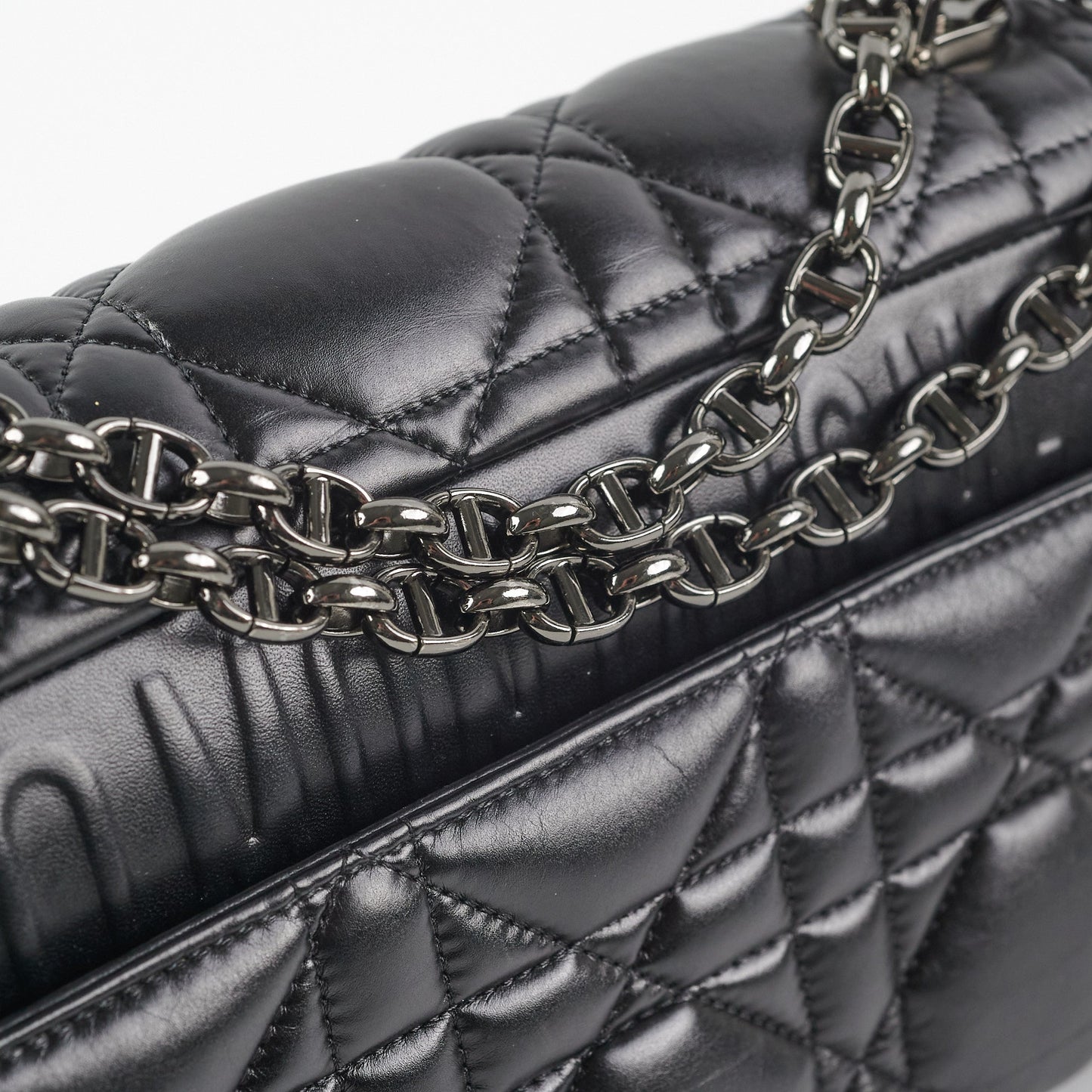 BC Dior Medium Caro Bag Black