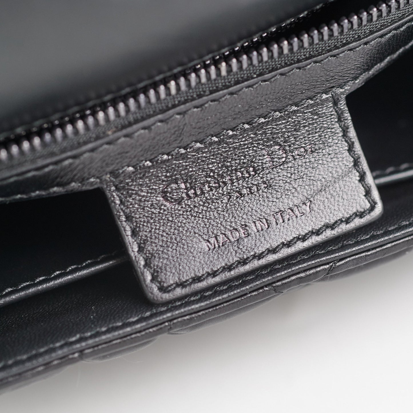 BC Dior Medium Caro Bag Black